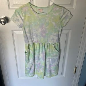 Tie dye cotton dress